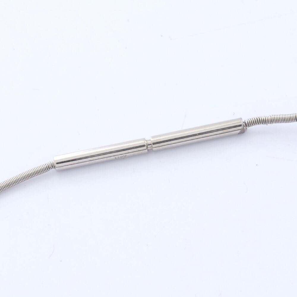 Hermes Cage d'H H-Cube Necklace, Stainless Steel Jewelry, Women's, Silver/Black - Picture 3 of 7